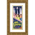 Hollywood Photo Archive 12x24 Gold Ornate Wood Framed with Double Matting Museum Art Print Titled - Mark of the Vampire