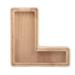 Wooden Piggy Bank Decorative Coin Storage Box Letter Shaped Saving Pot for Home