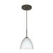 Besa Lighting - Sasha II-One Light Cord Pendant with Flat Canopy-6.3 Inches Wide