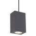 Wac Lighting Dc-Pd06-N Cube Architectural 10 Tall Led Indoor/Outdoor Pendant - Graphite /