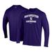 Men's Under Armour Purple Northwestern Wildcats Lacrosse Arch Over Performance Long Sleeve T-Shirt
