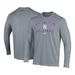 Men's Under Armour Gray Northwestern Wildcats Volleyball Arch Over Performance Long Sleeve T-Shirt