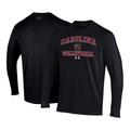 Men's Under Armour Black South Carolina Gamecocks Volleyball Arch Over Performance Long Sleeve T-Shirt
