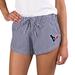 Women's Concepts Sport Navy Houston Texans Tradition Woven Shorts