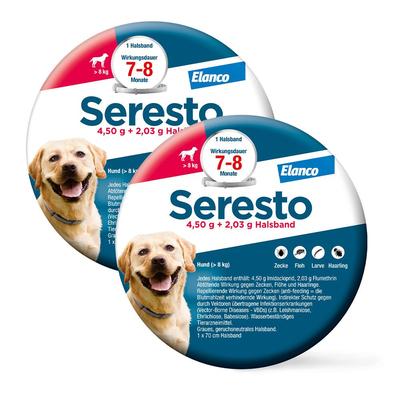 Seresto Halsband für große Hunde ab 8 kg 2x1 St
