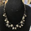 Kate Spade Jewelry | (#30) Nwot Kate Spade Bib Style Jeweled Necklace | Color: Black/Cream | Size: Os