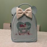 Disney Bags | Just Married! Disney Loungefly Mini Backpack. Minnie And Mickey Mouse Newlyweds | Color: Blue | Size: Os