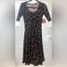 Lularoe Dresses | New Nwt Xs Extra Small Lularoe Nicole Rare Bird Print Black Cream With Tags | Color: Black | Size: Xs