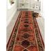 White 35 x 0.4 in Area Rug - Loon Peak® Terra Cotta Southwestern Design Canvas Backing Hotel Quality Rug Polypropylene | 35 W x 0.4 D in | Wayfair