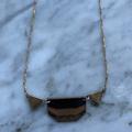 Madewell Jewelry | Madewell 1937 Bronze And Black Necklace, 19" Chain | Color: Black/Tan | Size: Os