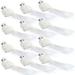 The Holiday Aisle® Cardinals Ornaments Handmade Artificial Birds w/ Sequins Clip On Christmas Tree Plastic in White | 2 H x 7.1 W x 2.4 D in | Wayfair