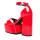 LAMODA Damen Ballin Court Shoe, Red Patent, 37 EU