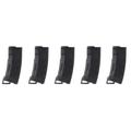 Lancer Tactical Lancer Tactical 130RD High Speed Mid-Cap Mag Pack of 5 Black LT-MIDMAG-HSB-5P