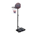 CD37 Basketball Hoop and Stand - Adjustable 175cm-215cm Basketball hoop For Kids and Adults - Freestanding Outdoor and Indoor Basketball Net - Portable Basket Ball Hoop on Wheels (Black)