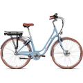 E-Bike SAXONETTE "Saxonette Style Plus 2.0" E-Bikes Gr. 45 cm, 28 Zoll (71,12 cm), blau (powder blue glänzend) E-Bikes