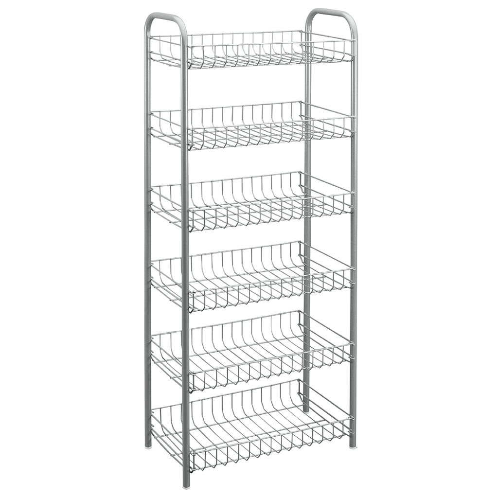 Allzweckregal Badregal Beistellregal Küchenregal Vorratsregal Standregal Regal 6 Etagen Image