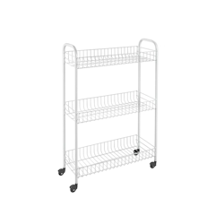 3 Etagen Allzweckwagen Etagenwagen Rollwagen Küchenwagen Rollregal Nischenregal Image