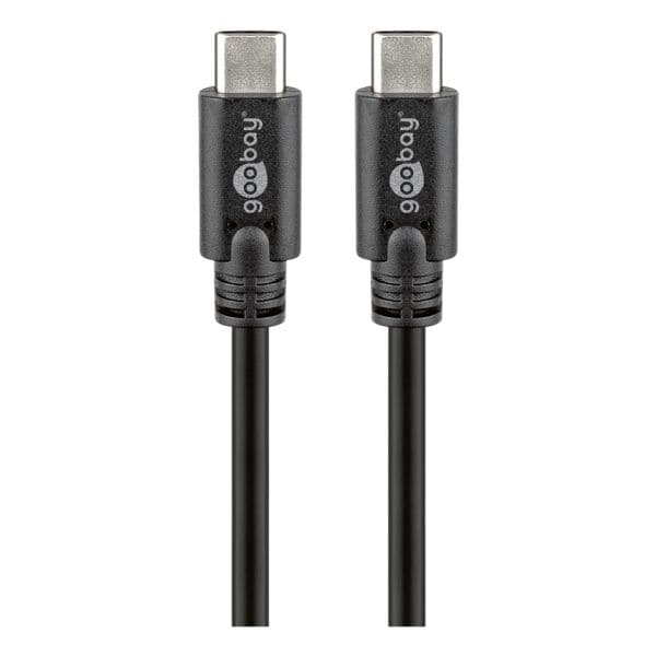 goobay USB-C™-Kabel »Sync & Charge SuperSpeed« 1 m schwarz schwarz Image
