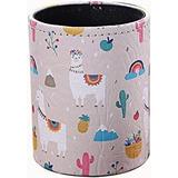 LINKWELL Summer Cute Llama Cactus Design PU Leather Pencil Pen Holder Desk Organizer PH38