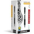 Zebra Pen Sarasa X20 Retractable Gel Ink Pens Medium Point 0.7mm 20 Black 2 Blue 2 Red Pens Rapid Dry Ink 24 Pack (Packaging may vary)