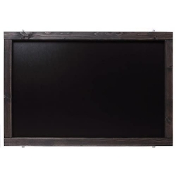 Rustikale Tafel Kreidetafel Wandtafel Küchentafel mit Holzrahmen / Schwarz 60x140 Image