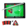 Mini Table Billiards Game Home Desktop Billiards Game Including Pool Table 15 Colorful Balls 1 Cue Ball 2 Billiard Sticks