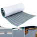 Miumaeov Boat Flooring EVA Foam Decking Sheet Faux Teak Marine Mat Marine Carpet Cooler Tops Seating Non-Slip Self-Adhesive Flooring Material for Motorboat RV Yacht Kayak 95 x 24 (Grey)