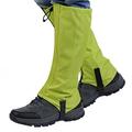 NUOLUX Waterproof Outdoor Hiking Walking Climbing Hunting Snow Legging Gaiters - Size L(Green)