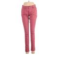 Iris Jeans Jeans - Mid/Reg Rise Skinny Leg Denim: Pink Bottoms - Women's Size 5 - Colored Wash