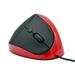 Anvazise 3 Gears DPI Adjustable Mute High Precision Engine 6 Buttons Computer Mouse Laptop Ergonomic 6D Vertical USB Wired Mouse Computer Accessories Red
