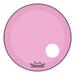 Remo Powerstroke P3 Colortone Pink Resonant Bass Drum Head with 5 Offset Hole 24 in.