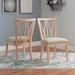 Markland Solid Wood Natural Dining Side Chair (Set of 2)