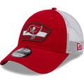 Men's New Era Red/White Tampa Bay Buccaneers Logo Patch Trucker 9FORTY Snapback Hat