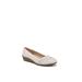 Women's Incredible Flat by LifeStride in Vanilla Fabric (Size 8 M)