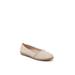 Women's Northern Flat by LifeStride in Almond Milk Fabric (Size 9 1/2 M)