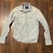 American Eagle Outfitters Tops | American Eagle Outfitters Stone Wash Denim Shirt | Color: Blue/White | Size: Xs