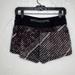 Athleta Shorts | Athleta Racer Jogging Running Blotched Stripes Shorts Size Small Euc | Color: Black/Brown | Size: S