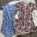 Lularoe Dresses | Lularoe| 2 Dress Bundle 1 Mae 1 Adeline Size 2 | Color: Blue/Purple | Size: 2tg