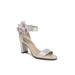 Women's Adore Me Sandal by LifeStride in Silver Fabric (Size 7 1/2 M)