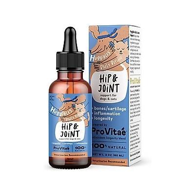 Huggibles Hip & Joint Chicken Flavored Liquid Hip & Joint Supplement for Dogs & Cats, 2-oz bottle