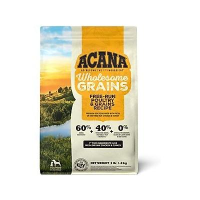 ACANA Free-Run Poultry Recipe + Wholesome Grains Dry Dog Food, 4-lb bag