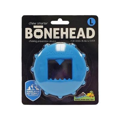 Himalayan Pet Supply Bonehead Chew Guardian Chew Smarter & Longer Dog Toy, Blue, Large