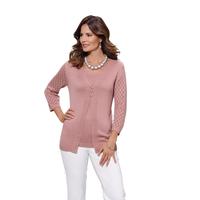 2-in-1-Pullover LADY Pullover Gr. 44, lila (hortensie) Damen Pullover 2-in-1-Pullover