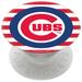 PopSockets White Chicago Cubs Stripes Design PopGrip