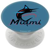 PopSockets White Miami Marlins Team Design PopGrip