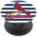 PopSockets Black St. Louis Cardinals Stripes Design PopGrip