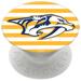 PopSockets White Nashville Predators Stripes Design PopGrip