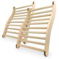 2er Set Rückenlehne ergonomische S-Form Sauna & Infrarotkabine