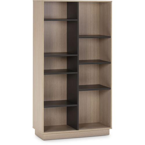 Bücherregal Bücherregal Vigo 150x80 cm, Büro Bücherregal, Eiche/Grau, 80 x 33 x 150 cm