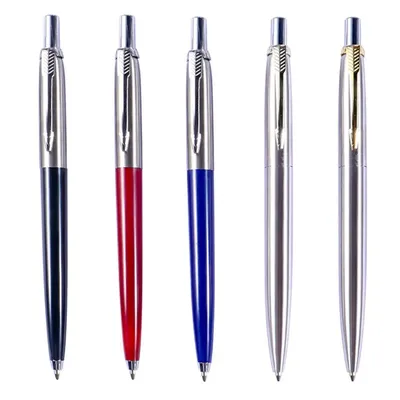 Stylo à bille en métal de style presse pour étudiants en affaires stylos cadeaux stylo rmatérielle